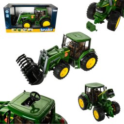 Tractor BRUDER John Deere 6920 cu Incarcator Frontal Varsta 3 Ani+ Verde/Negru/Galben