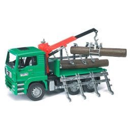 Macheta BRUDER MAN Timber Truck with Loading Crane
