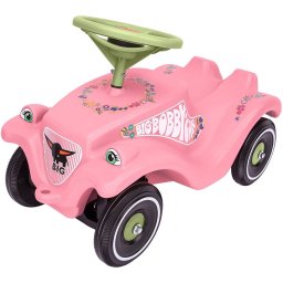 Masinuta Ride-on BIG Bobby Car Classic Flower Varsta 1 - 5 Ani Roz / Verde Deschis