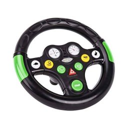 Volan BIG Tractor-Sound-Wheel Sunete Agricole Negru