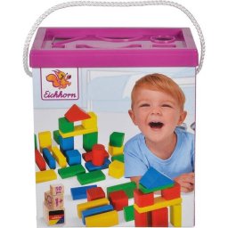Blocuri De Constructie Eichhorn Din Lemn +12luni Colorate