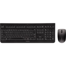 Kit Tastatura si Mouse Cherry DW 3000 Wireless pentru Desktop US English Negru