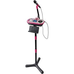 Microfon Vtech Kidi Super Star DJ Studio Plastic Sunet Iluminat 6-12ani Limba Germana Violet/Roz
