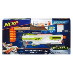 Arma de Jucarie Hasbro Nerf NM BattleScout Cartus cu 10 Gloante Camera HD Varsta 8 Ani+ Multicolor
