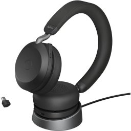 Casti Jabra Evolve2 75 Link380c UC Stereo beige - Stand