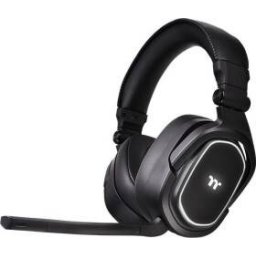 Casti Gaming Thermaltake ARGENT H5 RGB Wireless / Jack 3.5mm USB-C Negru