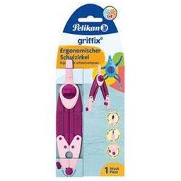 Busola Scolara Pelikan Griffix GZ/1/B Cu Protectie Varf Violet