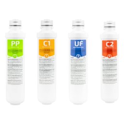 Set 4 Filtre Dozator Zass ZWF 24-5 Schimb Complet Pentru Modelul De Dozator ZWD 24 WF Alb