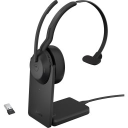 Casti Jabra Evolve2 55 cu Statie de Incarcare Negru