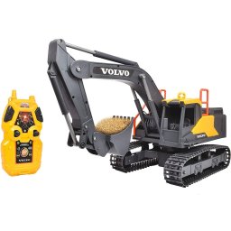 Excavator Minier Dickie RC Volvo +36luni Negru/Galben