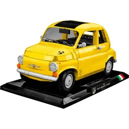 Masinuta Cobi Fiat 500 Abarth Executive Edition Scara 1:12 Galben