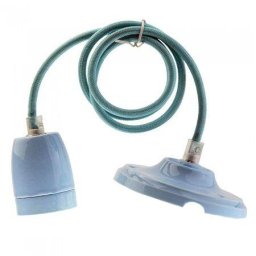 Pendul Tavan V-Tac Portelan Soclu E27 Albastru