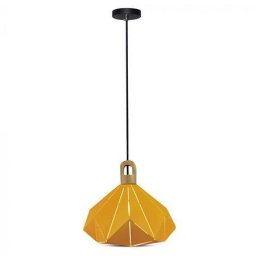 Pendul Tavan V-Tac Soclu E27 32CM X 27CM Galben