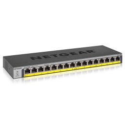 Switch NetGear GS116PP Unmanaged Gigabit Ethernet (10/100/1000) Power over Ethernet (PoE) Black
