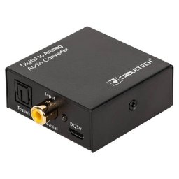 Convertor Semnal Audio Cabletech Digital la Analog Negru