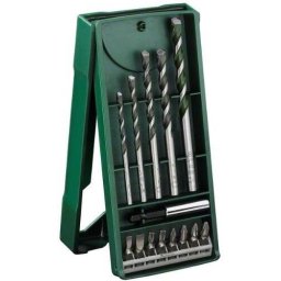 Set Burghiu si Biti Bosch Powertools Mini X-Line 14 Piese Verde