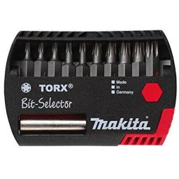 Trusa de Biti Torx Makita P-53768 11 Piese in Cutie Plastic Negru