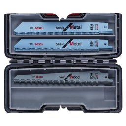 Set de Lame Ferastrau Sabie Bosch Pentru Lemn si Metal 15x Piese ToughBox
