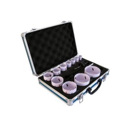 Kit pentru Instalatori Makita D-47298 Carote Bi-Metal in Cutie Transport 14 Piese