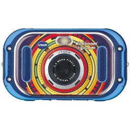 Aparat Foto Digital pentru Copii Vtech Kidizoom Touch 5MP Blitz Player Integrat Jocuri Casti Audio Limba Germana Albastru