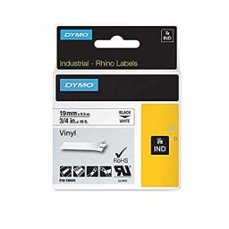 Banda Etichete Dymo Rhino Band Vinyl black / white 19mmx5,5m