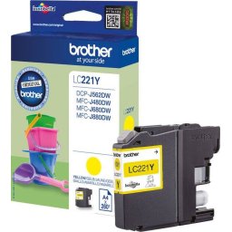 Cartus Cerneala Brother Ink LC-221Y 260 Pagini Galben