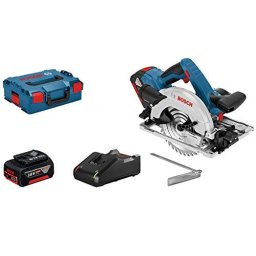 Bosch Bosch Powertools cordless circular saw GKS 18V-57 G Professional, 18VoltÂ (blue / black, L-BOXX, 2x Li-ion battery 4.0Ah)