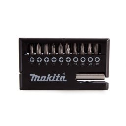 Trusa de Biti Makita D-30651 11 Piese in Cutie Plastic Negru