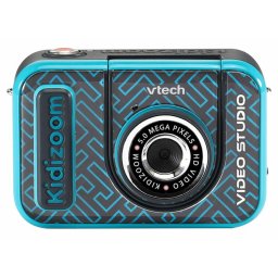 Aparat Foto Digital pentru Copii Vtech KidiZoom Video Studio HD 5MP Trepied Inclus Varsta 5 Ani+ LImba Germana Albastru