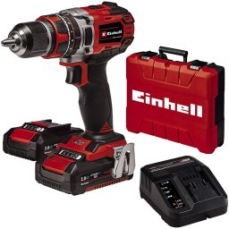 Masina de Gaurit cu Impact Einhell TE-CD 18/50 Li-i BL 18V Ciocan Fara Fir Include 2x Baterii Li-Ion 2.0Ah Rosu/Negru