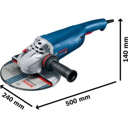 Bosch Bosch Powertools angle grinder GWS 22-230 J Professional (blue, 2,200 watts, incl. Diamond cutting disc)