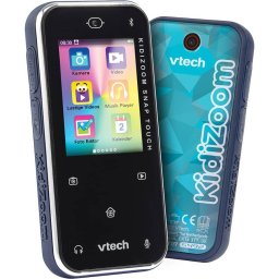 Aparat Foto Digital pentru Copii Vtech KidiZoom Snap Touch Camera Duala 2MP Ecran Tactil 2.4Inch MP3 Player Jocuri Bluetooth Limba Germana Albastru