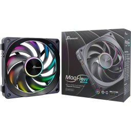 Ventilator Seasonic MagFlow ARGB, case fan (black, 1-fan kit)