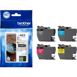 Set Cartuse Cerneala Brother Valuepack LC-422VAL 550 Pagini Cyan Magenta Galben Negru