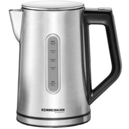 Fierbator Rommelsbacher Sunny WK 3000 kettle (stainless steel/black, 3,000 watts, 1.7 liters)