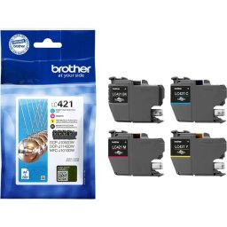 Cartus Cerneala Brother Valuepack LC-421VAL 400 Pagini Negru