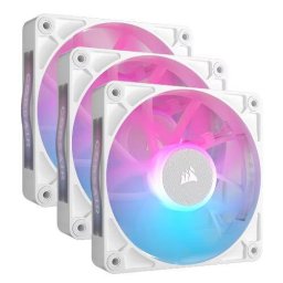 Kit 3 Ventilatoare Corsair iCUE LINK RX120 RGB 120MM PWM Alb