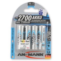 Baterie Ansmann Mignon NiMh Bateria 4xAA 2700mA