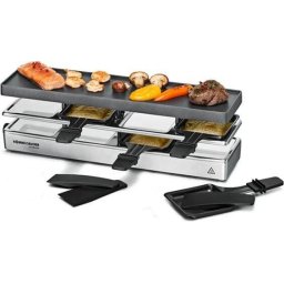 Gratar electric Rommelsbacher Fun for four RC 800, racletteÂ (silver)
