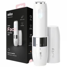 Mini Aparat Braun FS1000 Pentru Indepartarea Parului Facial Alb