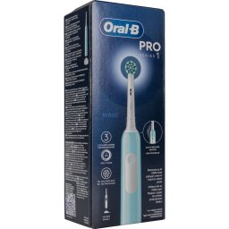 Periuta de Dinti Electrica Braun Oral-B Pro 1 Cross Action Caribbean Blue