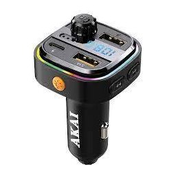 Modulator FM Akai USB Bluetooth Negru