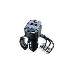 Modulator FM Akai Cu Trei Tipuri de Mufe De Incarcare Negru