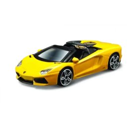 Macheta BBURAGO Masinuta Street Fire 1:43 Lamborghini Aventador Roadster BB30010R-30249 Galben