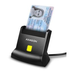 Cititor Carduri AXAGON CRE-SM2 Smart Card si SD/microSD/SIM Negru