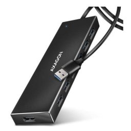 Hub AXAGON HUE-F7A 7xUSB 3.2 Gen 1 Alimentare Separata Cablu de 1M Negru