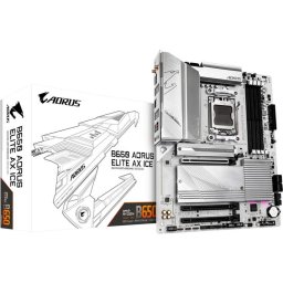 Placa de baza Gigabyte B650 AORUS ELITE AX ICE - Socket AM5 - motherboard (white)