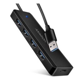 Hub AXAGON HUE-C1C 4xUSB 3.2 Gen 1 Cablu USB Type-C 20CM Negru