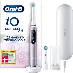 Braun Oral-B iO Series 9N, electric toothbrush (pink/white, Rose Quartz)