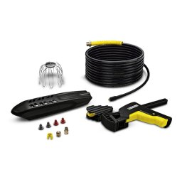Kit de Curatare Jgheaburi si Tevi Karcher 2.642-240.0 cu Furtun 20M pentru Aparat de Spalare cu Presiune Seriile K 2 â K 7 Negru